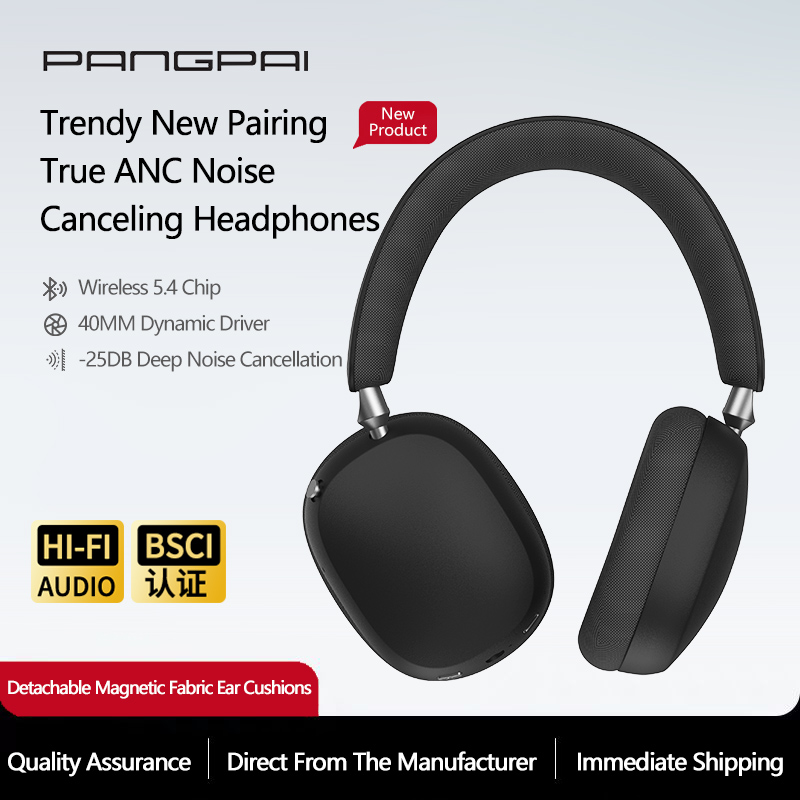 Anc Wireless Over Ear Headphones - New ANC Magnetic Ear Cup Over-Ear
