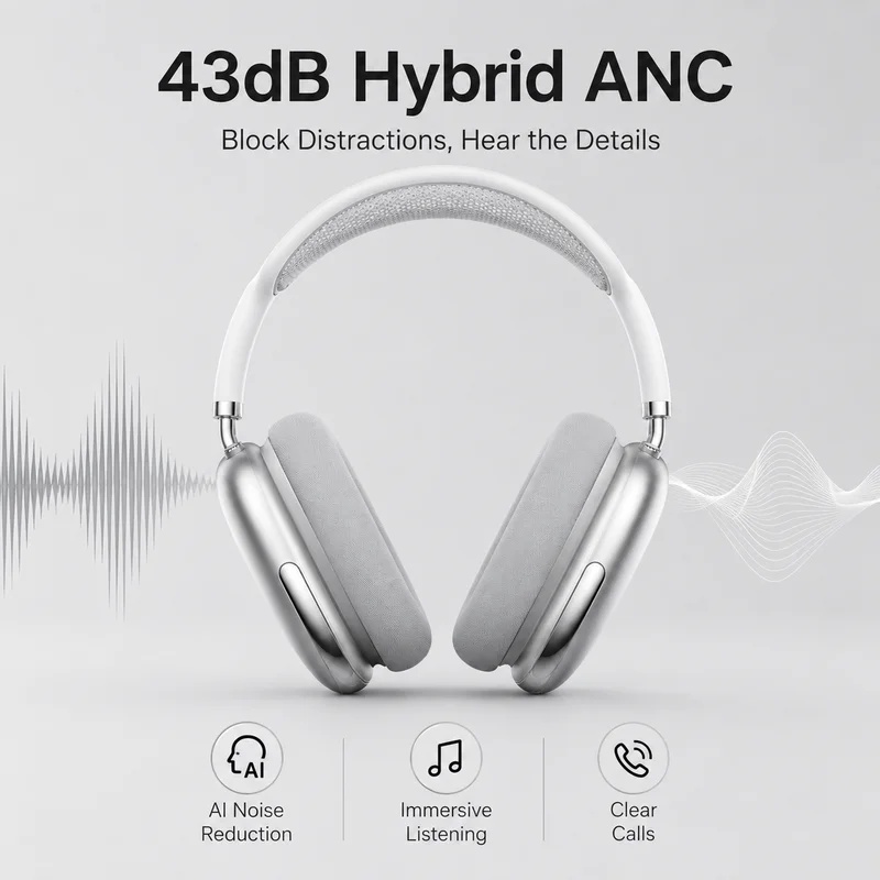Anc Wireless Over Ear Headphones - Over Ear ANC Wireless Bluetooth Headphones|
