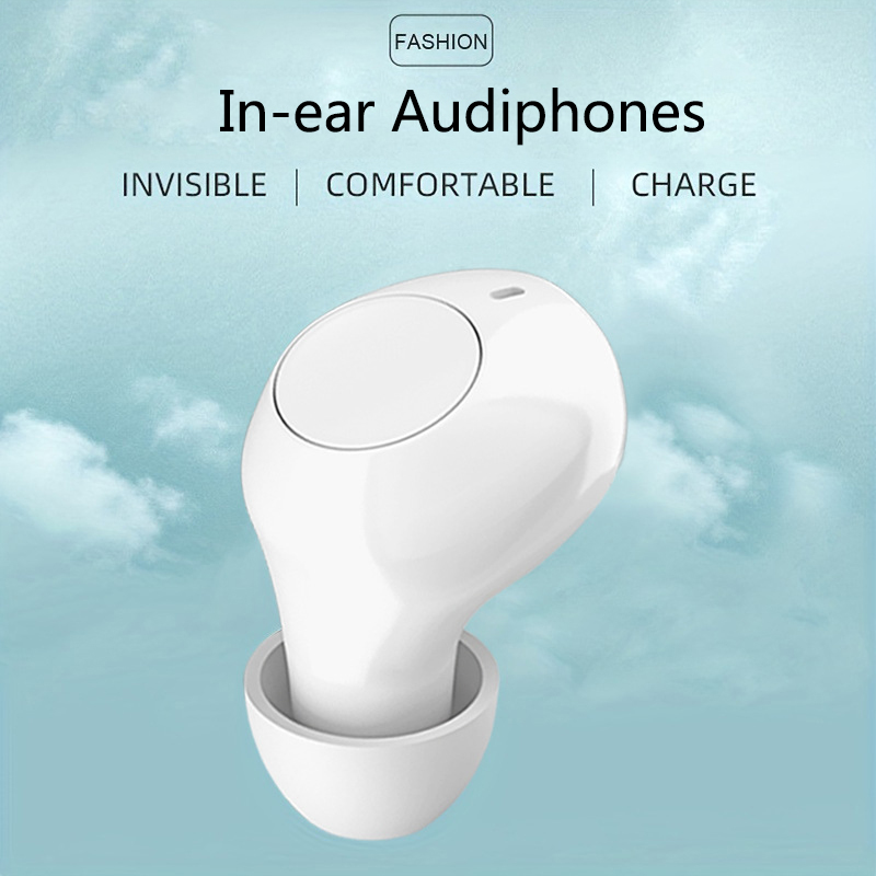 Open Ear Air Conduction Headphones - For Seniors Adults Invisible Rechargeable Single