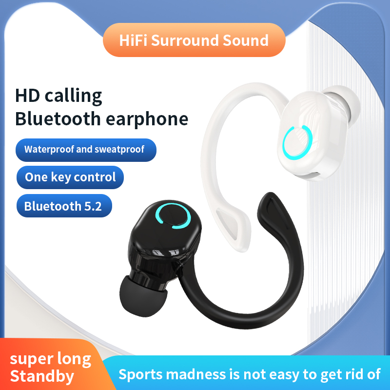 Open Ear Air Conduction Headphones - VAORLO Bluetooth 5.2 Earphone Waterproof Wireless