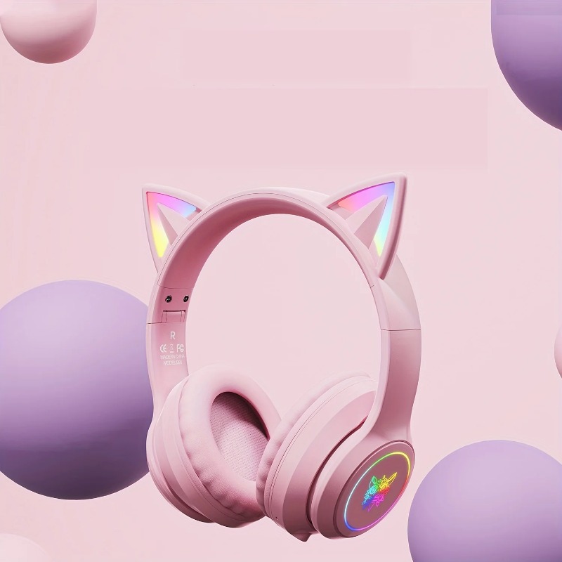 Onikuma B90 Pink Cat Ear Gamin - đánh giá và giá Gaming Headset With Mic Rgb