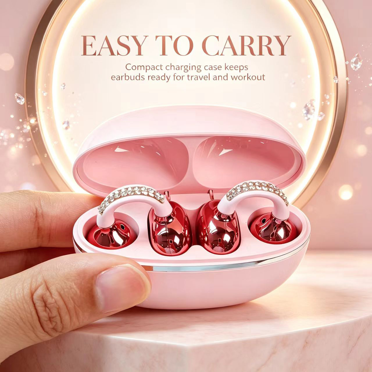 Rhinestone Open Ear Clip Wirel - đánh giá và giá Sleep Mask Headphones Bluetooth