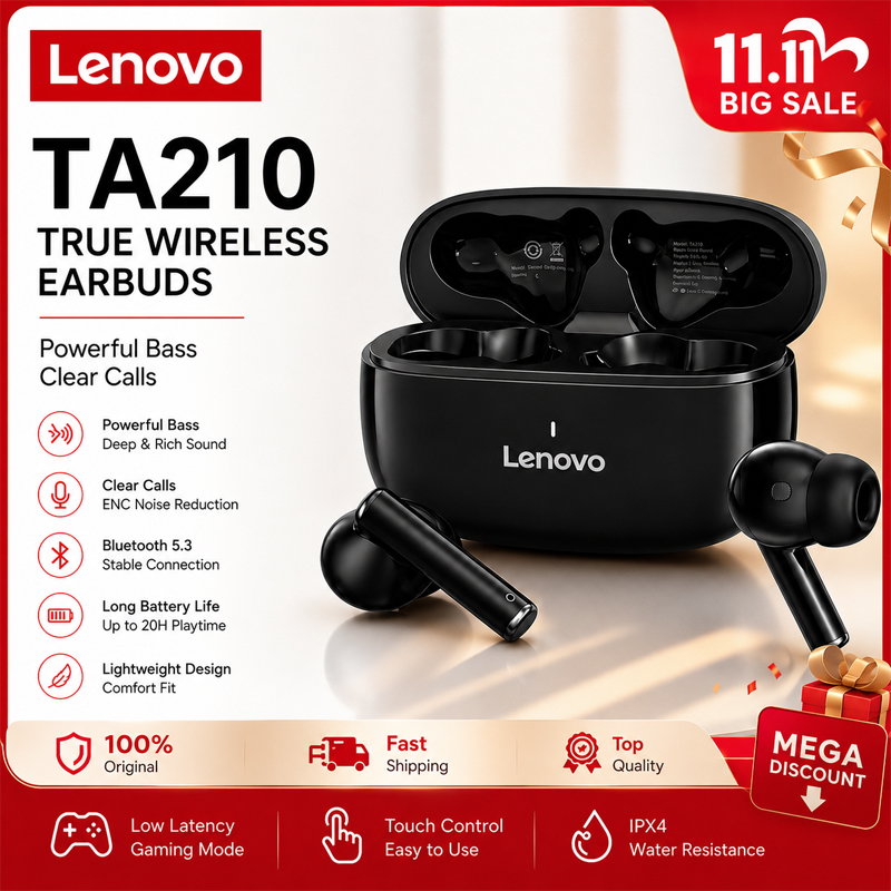 Lenovo TA210 Bluetooth Wireles - đánh giá và giá Anc Wireless Over Ear Headphones