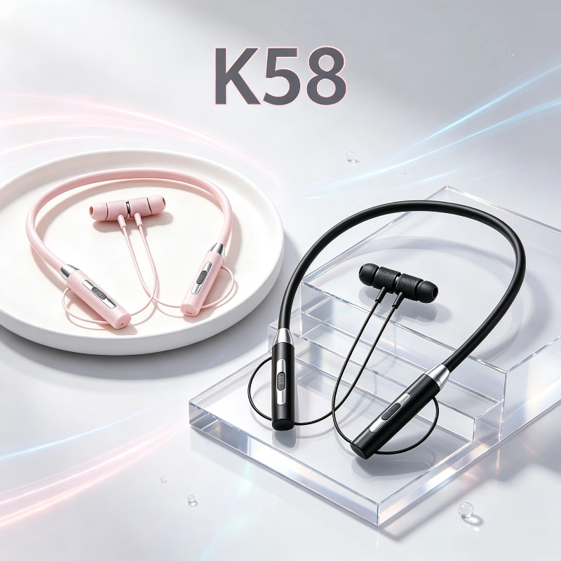 New K58 Bluetooth headset neck - đánh giá và giá Magnetic Neckband Sports Earphones