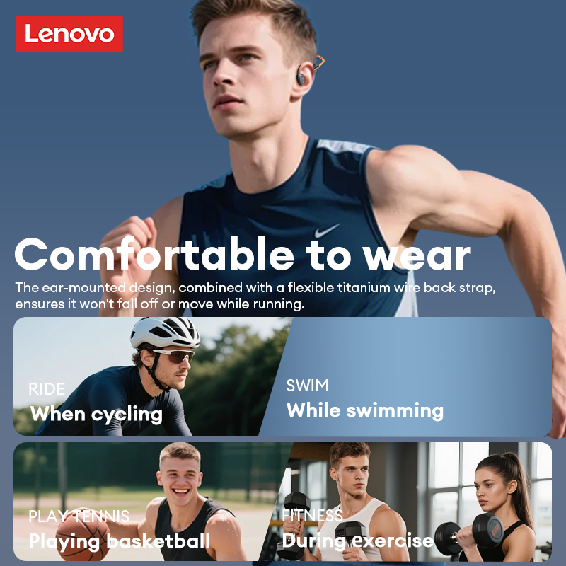 Lenovo S106 Bone Conduction Ea - đánh giá và giá Bone Conduction Running Headphones