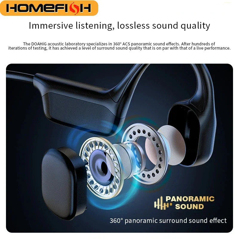 HOMEFISH S10 IPX8 Waterproof B - đánh giá và giá Open Ear Air Conduction Headphones