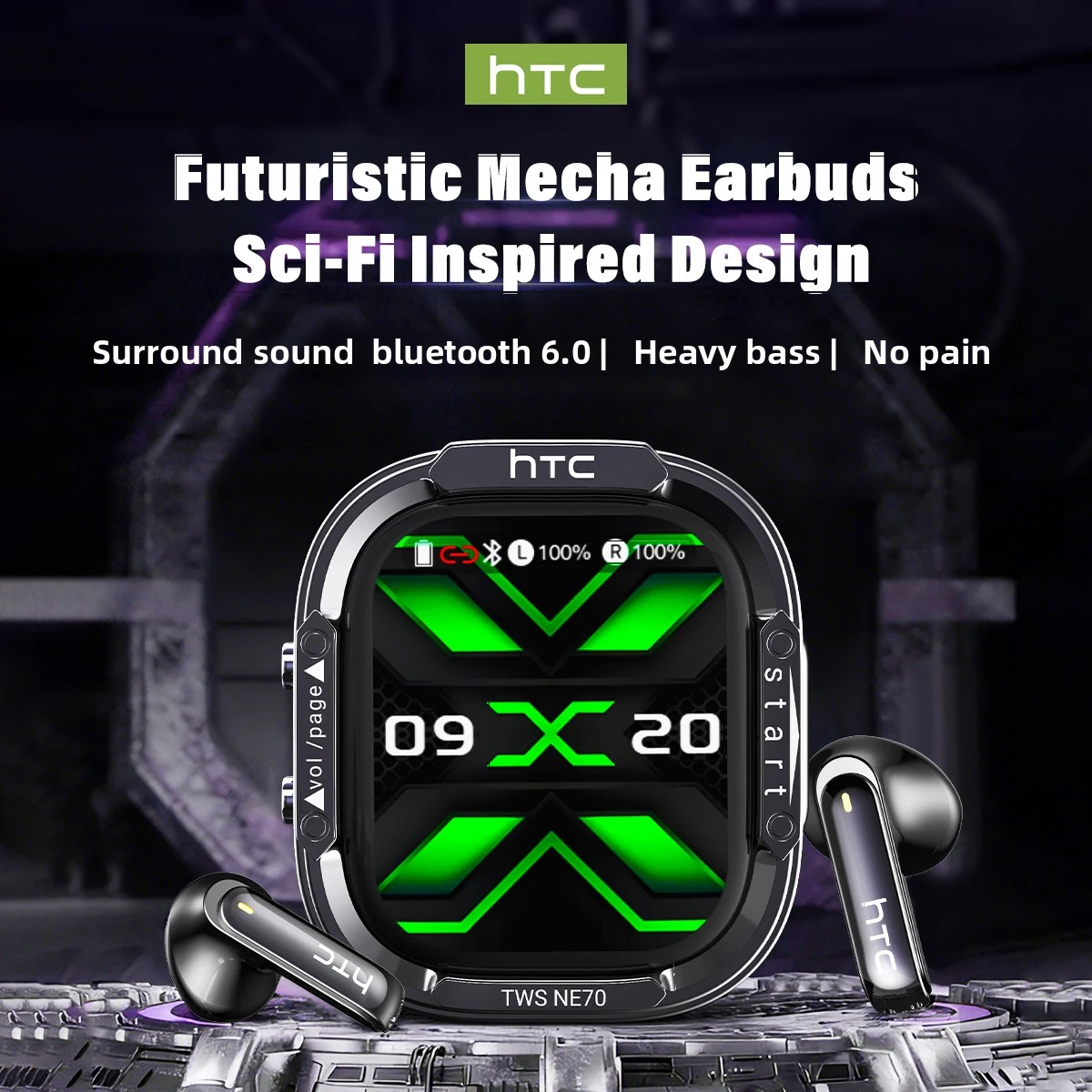 HTC NE70 Bluetooth V6.0 Headph - đánh giá và giá Type C Wired Earphones With Mic