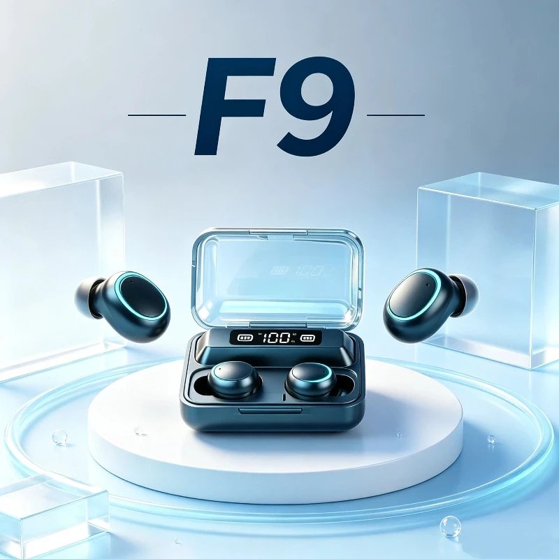 New F9 Bluetooth Headphones 9D - đánh giá và giá Tws Earbuds Bluetooth 5.3